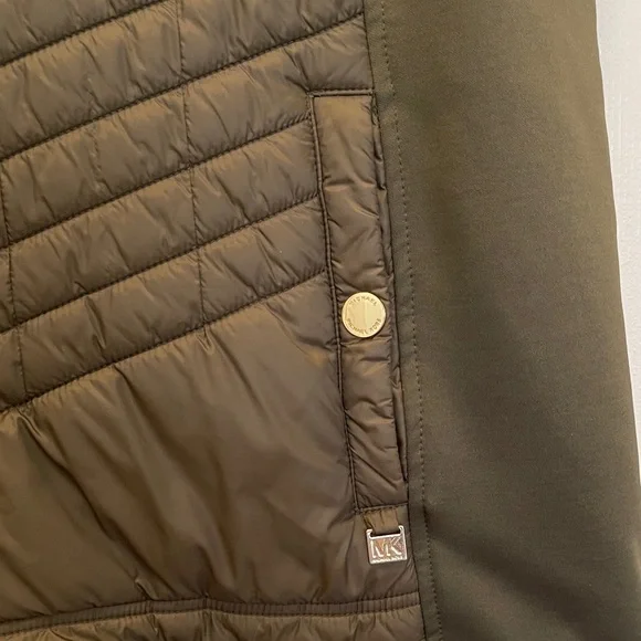 Michael Kors Women's Olive Green Quilted Vest - Picture 3 of 8